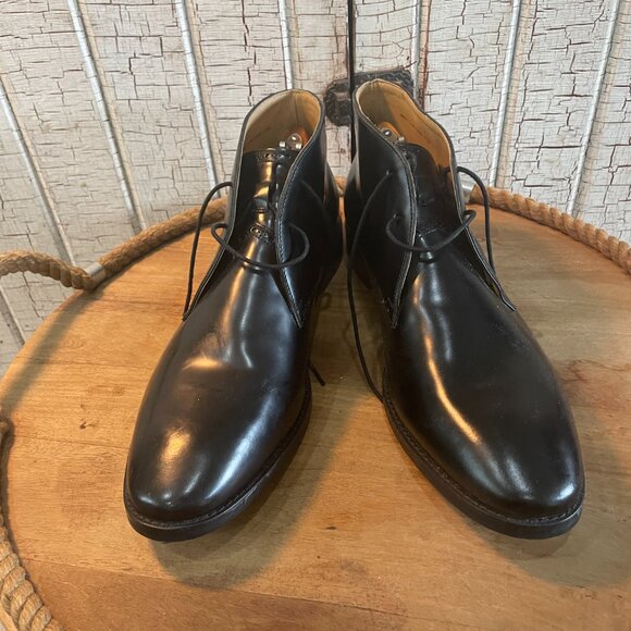 Cole Haan Black Leather Men's Boots - Picture 2 of 6